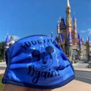 Disney Parks facemask Mickey together again blueXL